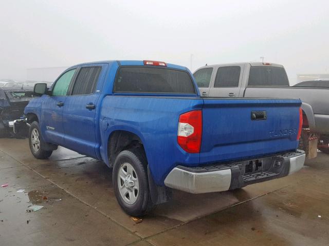 5TFEM5F18GX096663 - 2016 TOYOTA TUNDRA CRE 蓝色 照片 3