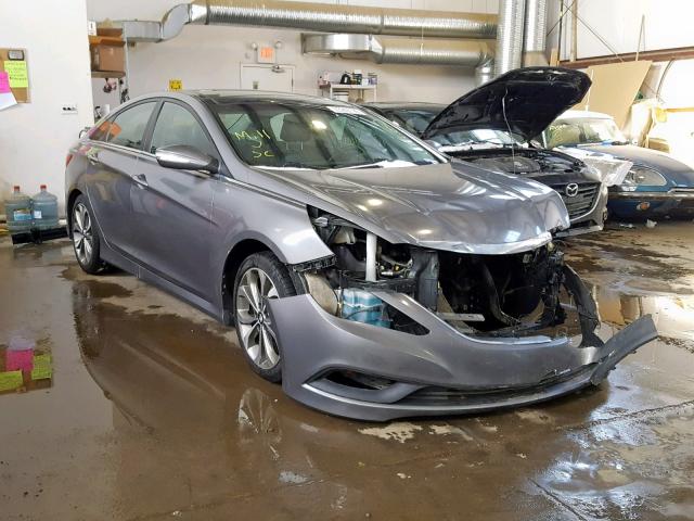 5NPEC4AC6EH928239 - 2014 HYUNDAI SONATA SE GRAY photo 1