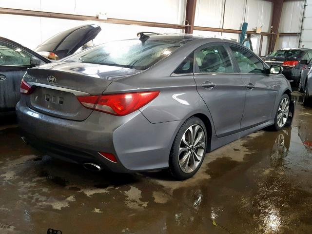 5NPEC4AC6EH928239 - 2014 HYUNDAI SONATA SE GRAY photo 4