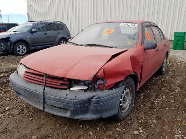 JT2EL43E2N0217934 - 1992 TOYOTA TERCEL DX RED photo 2