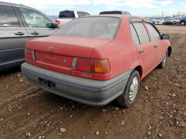 JT2EL43E2N0217934 - 1992 TOYOTA TERCEL DX RED photo 4