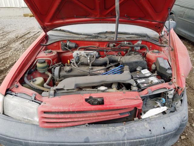 JT2EL43E2N0217934 - 1992 TOYOTA TERCEL DX RED photo 7