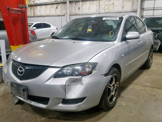 JM1BK12F341140893 - 2004 MAZDA 3 I SILVER photo 2