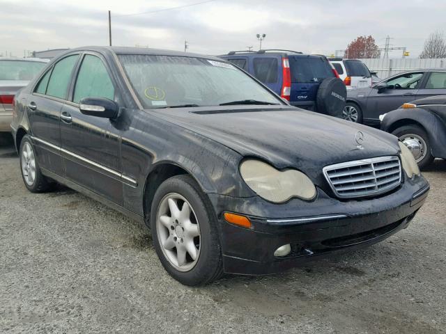 WDBRF61J62F180339 - 2002 MERCEDES-BENZ C 240 BLACK photo 1