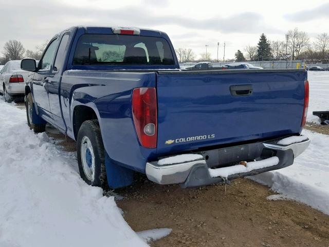 1GCCS198058132139 - 2005 CHEVROLET COLORADO BLUE photo 3