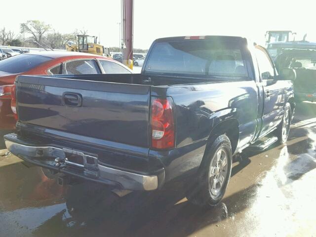 3GCEC14X07G221677 - 2007 CHEVROLET SILVERADO BLUE photo 4