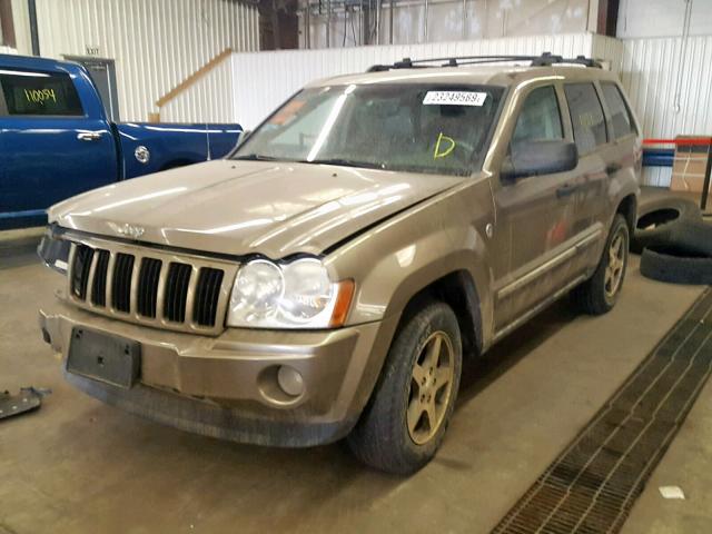 1J4HR48N85C697658 - 2005 JEEP GRAND CHER TAN photo 2