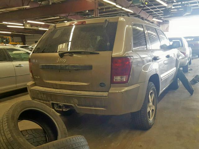 1J4HR48N85C697658 - 2005 JEEP GRAND CHER TAN photo 4