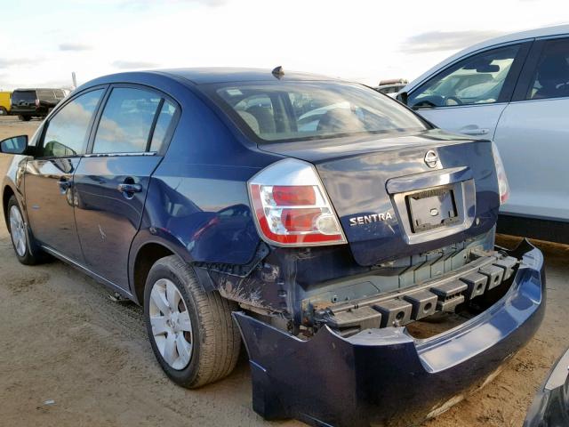 3N1AB61E48L654917 - 2008 NISSAN SENTRA 2.0 BLUE photo 3