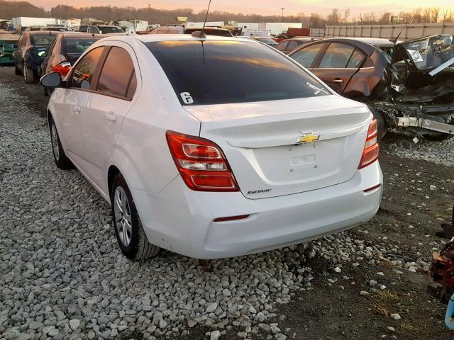 1G1JB5SH5H4175727 - 2017 CHEVROLET SONIC LS 白色 照片 3