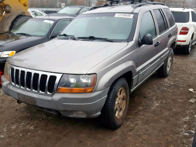 1J4GW58S9XC605038 - 1999 JEEP GRAND CHER SILVER photo 2