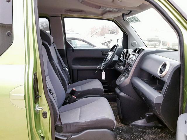 5J6YH28778L005970 - 2008 HONDA ELEMENT EX GREEN photo 5