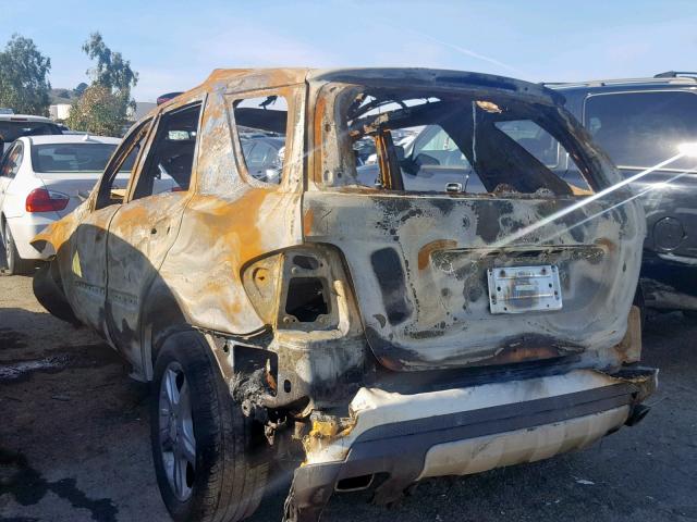 4JGBB86E08A366711 - 2008 MERCEDES-BENZ ML 350 BURN photo 3