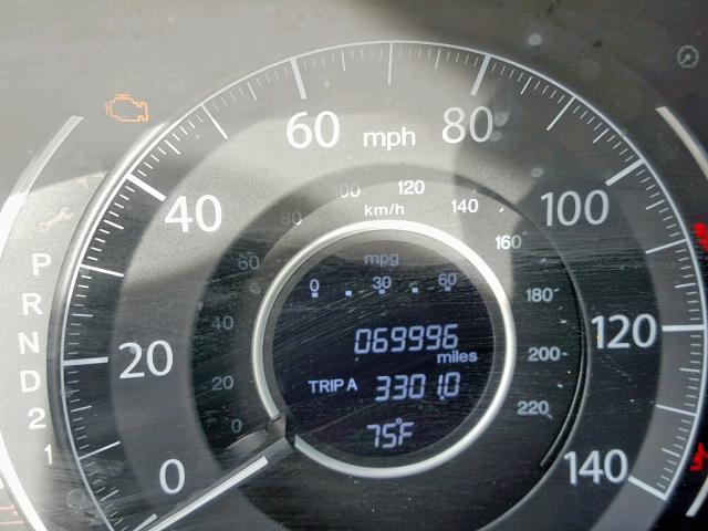 2HKRM3H56DH500170 - 2013 HONDA CR-V EX GRAY photo 8