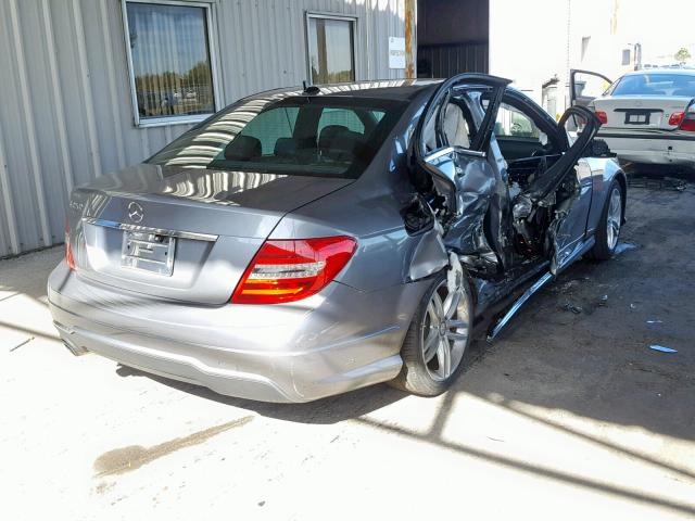 WDDGF4HB4DR245482 - 2013 MERCEDES-BENZ C 250 GRAY photo 4