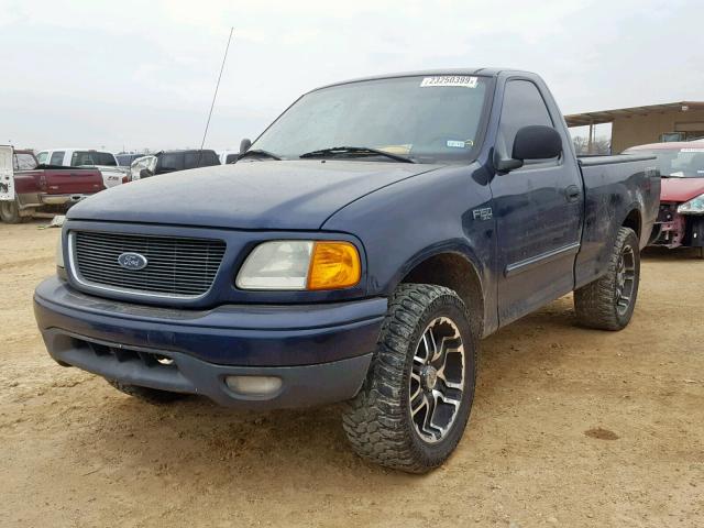 2FTRF17224CA55275 - 2004 FORD F-150 HERI BLUE photo 2