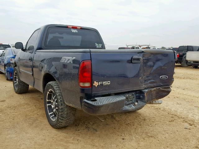 2FTRF17224CA55275 - 2004 FORD F-150 HERI BLUE photo 3