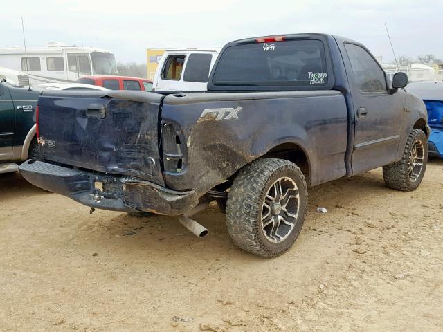 2FTRF17224CA55275 - 2004 FORD F-150 HERI BLUE photo 4