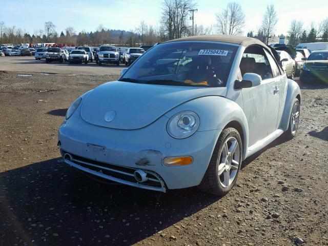 3VWCD31Y84M327530 - 2004 VOLKSWAGEN NEW BEETLE Mavi foto 2