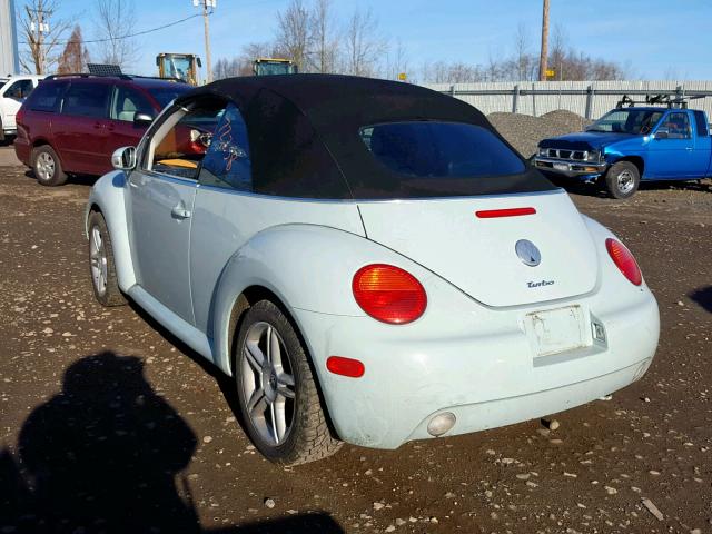 3VWCD31Y84M327530 - 2004 VOLKSWAGEN NEW BEETLE Mavi foto 3