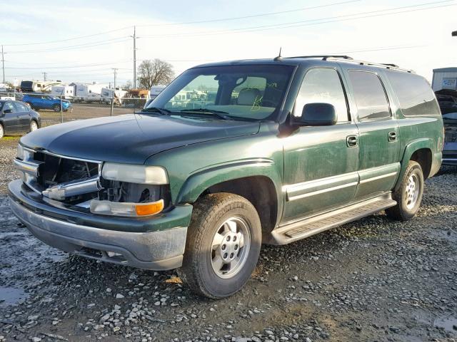 1GNFK16Z22J326886 - 2002 CHEVROLET SUBURBAN K GREEN photo 2