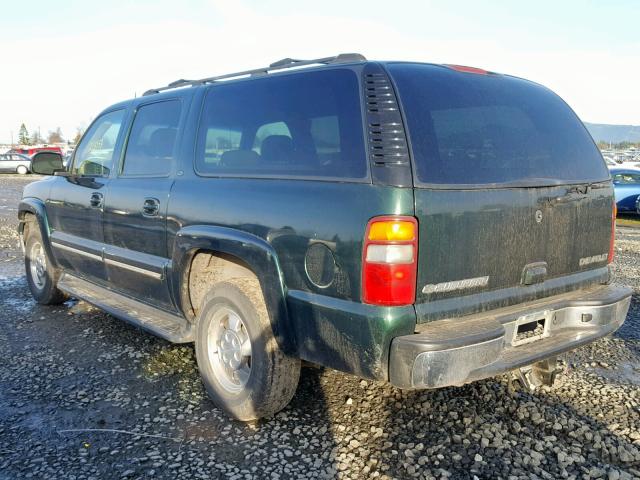 1GNFK16Z22J326886 - 2002 CHEVROLET SUBURBAN K GREEN photo 3