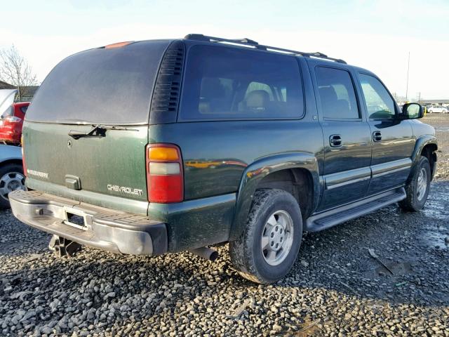 1GNFK16Z22J326886 - 2002 CHEVROLET SUBURBAN K GREEN photo 4