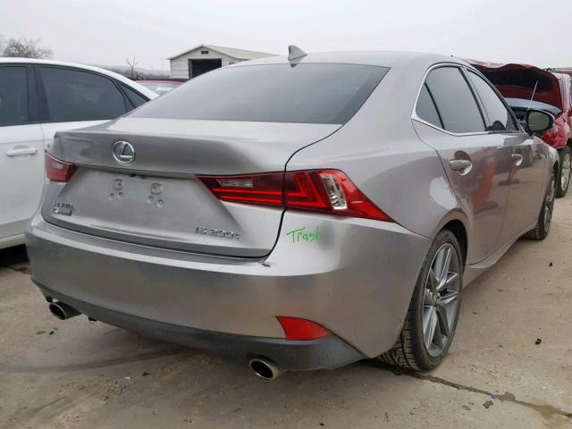 JTHBA1D26G5027030 - 2016 LEXUS IS 200T GRAY photo 4