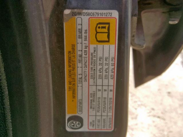 2G1WD58C679101272 - 2007 CHEVROLET IMPALA SUP 黑色 照片 10