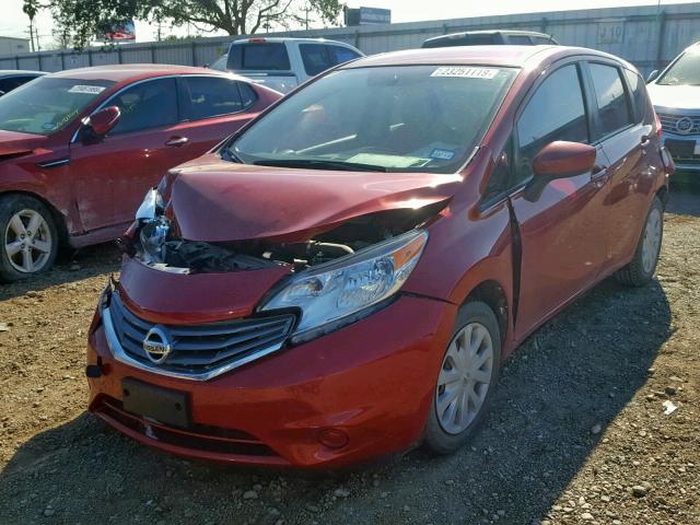 3N1CE2CP6FL404681 - 2015 NISSAN VERSA NOTE MAROON photo 2