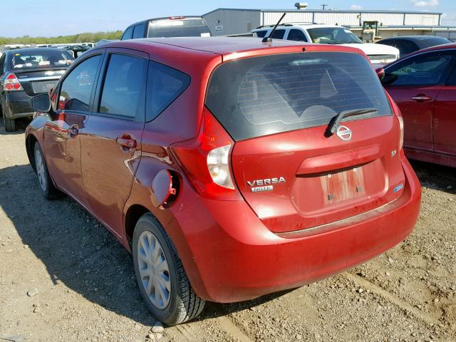 3N1CE2CP6FL404681 - 2015 NISSAN VERSA NOTE MAROON photo 3