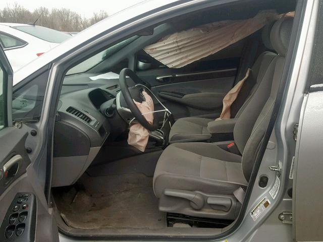 1HGFA16827L078977 - 2007 HONDA CIVIC EX SILVER photo 5