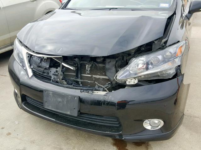 JTHBB1BAXB2047458 - 2011 LEXUS HS 250H BLACK photo 9