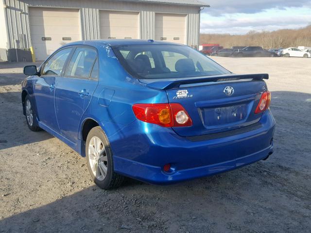2T1BU4EE1AC517792 - 2010 TOYOTA COROLLA 蓝色 照片 3