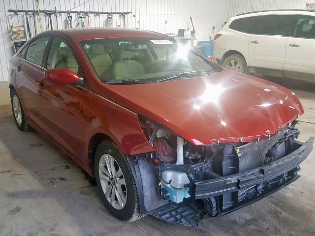 5NPEB4AC3CH340007 - 2012 HYUNDAI SONATA GLS RED photo 1