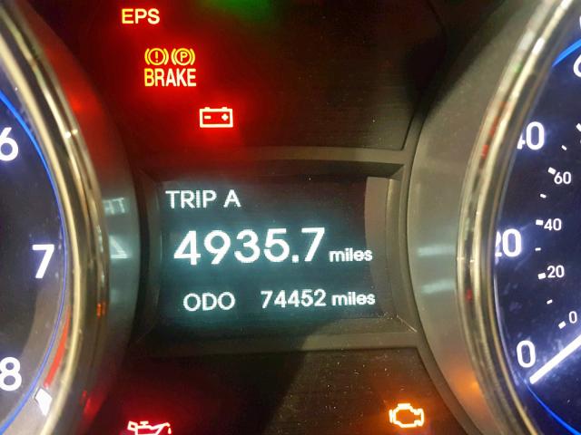 5NPEB4AC3CH340007 - 2012 HYUNDAI SONATA GLS RED photo 8