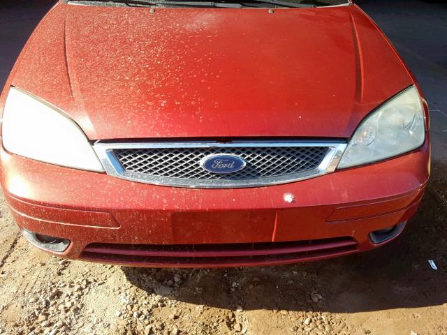 1FAFP34N15W178362 - 2005 FORD FOCUS ZX4 BURGUNDY photo 10