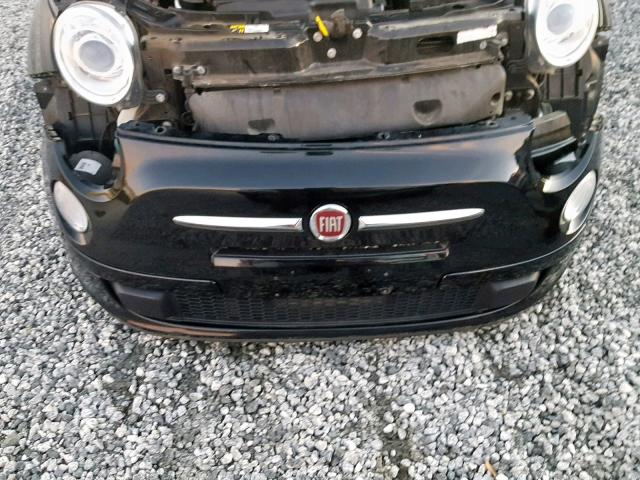 3C3CFFAR3FT750343 - 2015 FIAT 500 POP BLACK photo 9