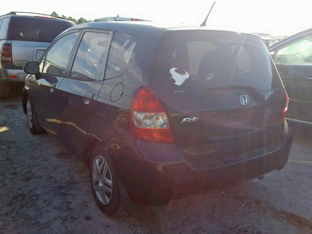 JHMGD38428S061036 - 2008 HONDA FIT BLACK photo 3