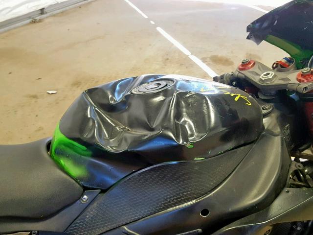 JKAZX4P198A037248 - 2008 KAWASAKI ZX600 P GREEN photo 9