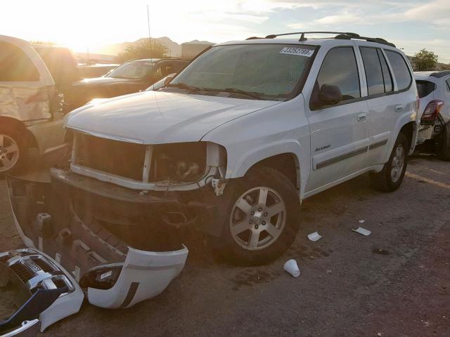 4NUDS13S382700128 - 2008 ISUZU ASCENDER S WHITE photo 2