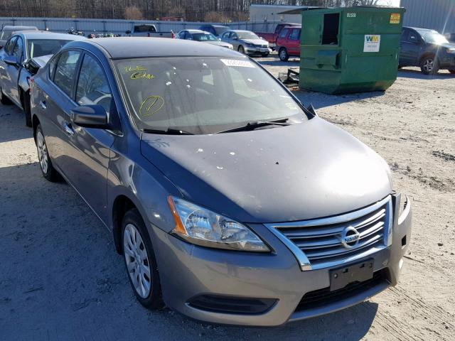 3N1AB7AP4FY365608 - 2015 NISSAN SENTRA S GRAY photo 1