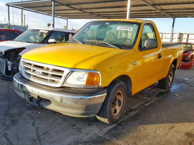 2FTRF17254CA11724 - 2004 FORD F-150 HERI YELLOW photo 2