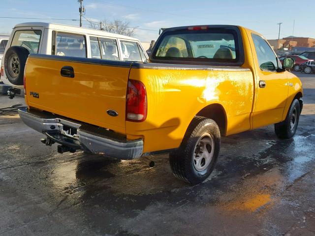 2FTRF17254CA11724 - 2004 FORD F-150 HERI YELLOW photo 4