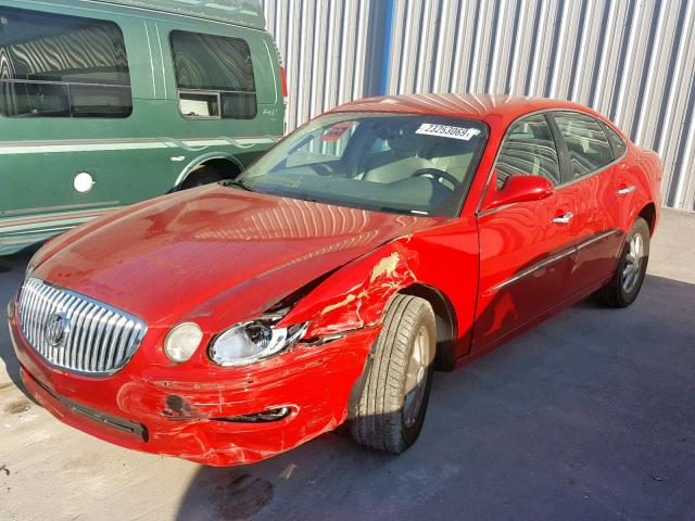 2G4WD582781208700 - 2008 BUICK LACROSSE C RED photo 2