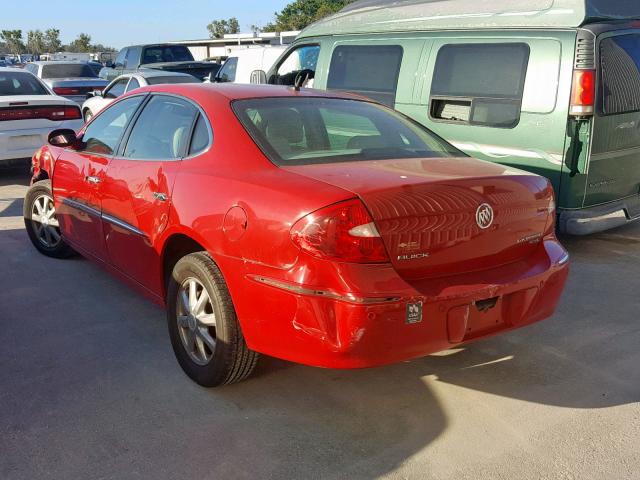 2G4WD582781208700 - 2008 BUICK LACROSSE C RED photo 3