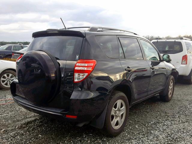 2T3ZF4DV8AW043811 - 2010 TOYOTA RAV4 BLACK photo 4