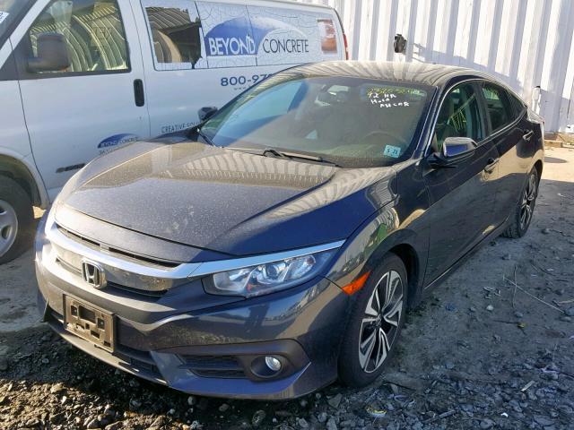 19XFC1F76GE212575 - 2016 HONDA CIVIC EXL BLUE photo 2