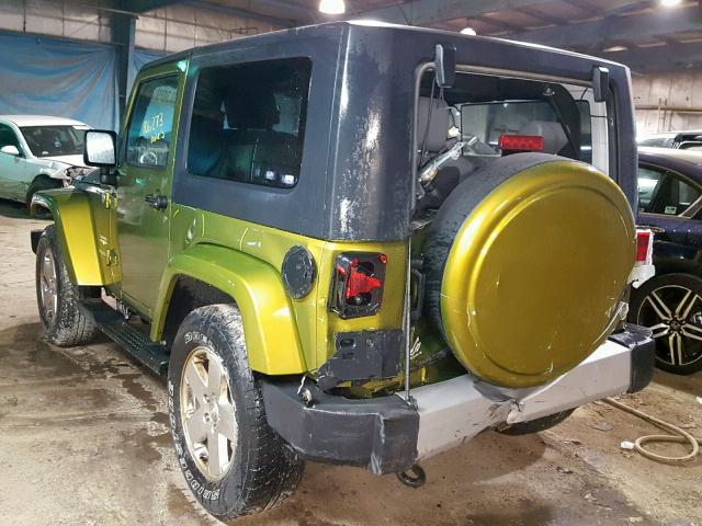 1J4AA5D12AL203855 - 2010 JEEP WRANGLER S GREEN photo 3