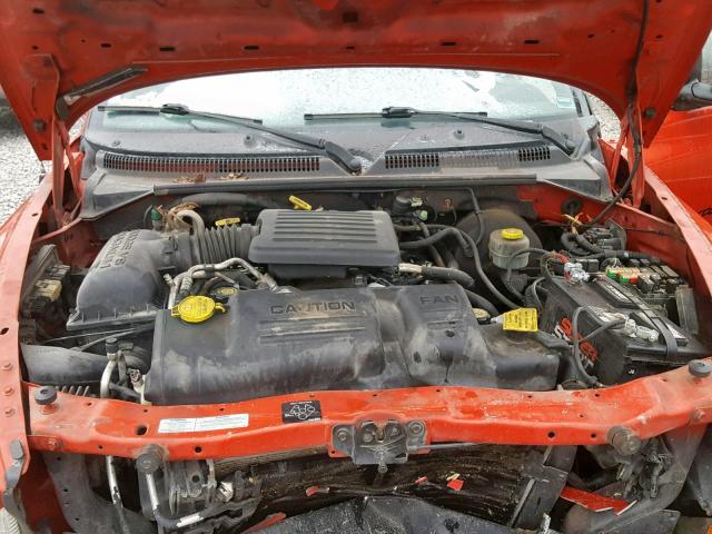 1B7GL2AN5YS607507 - 2000 DODGE DAKOTA QUA RED photo 7